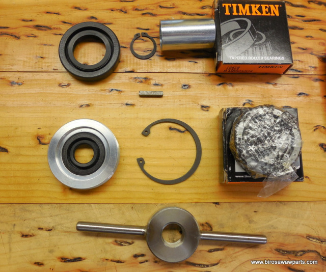 BIRO 3334FH TAPERED SHAFT REPAIR KIT iNCLUDES 2 EA-A363 TIMKEN BEARINGS14544 GREASE SEAL-SMALL & LG 